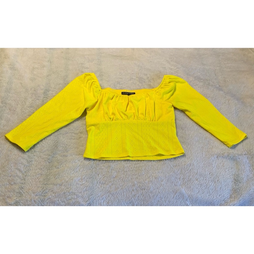INDIGO Yellow crop top